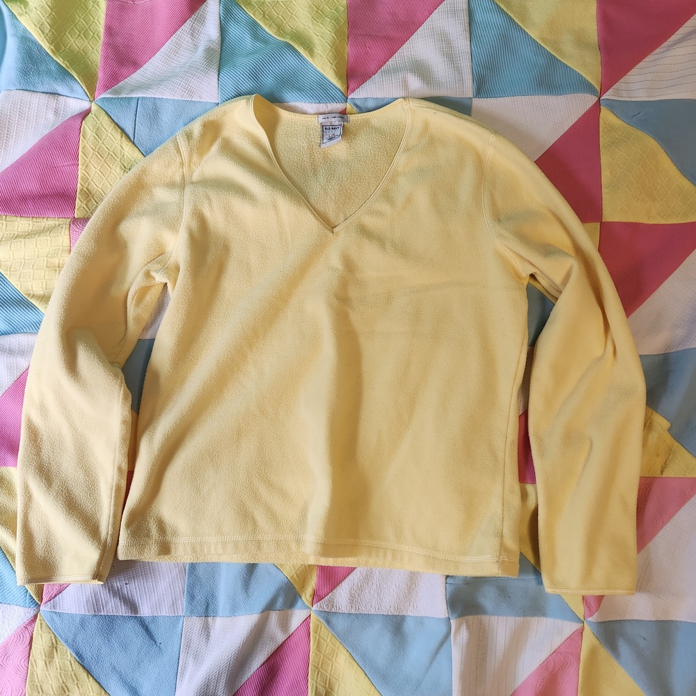 Old Navy Bright Yellow Long Sleeve Tee